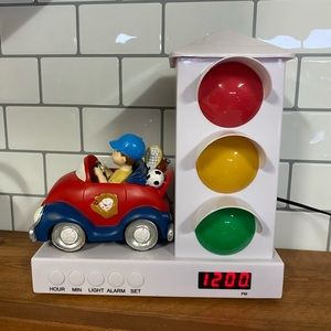 Kids race car alarm clock